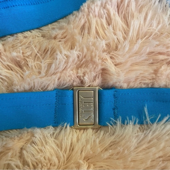 New JETS Australia by Jessika Allen Bikini Set Cobalt Blue Gold Size 12 NWT #277 - Picture 7 of 12